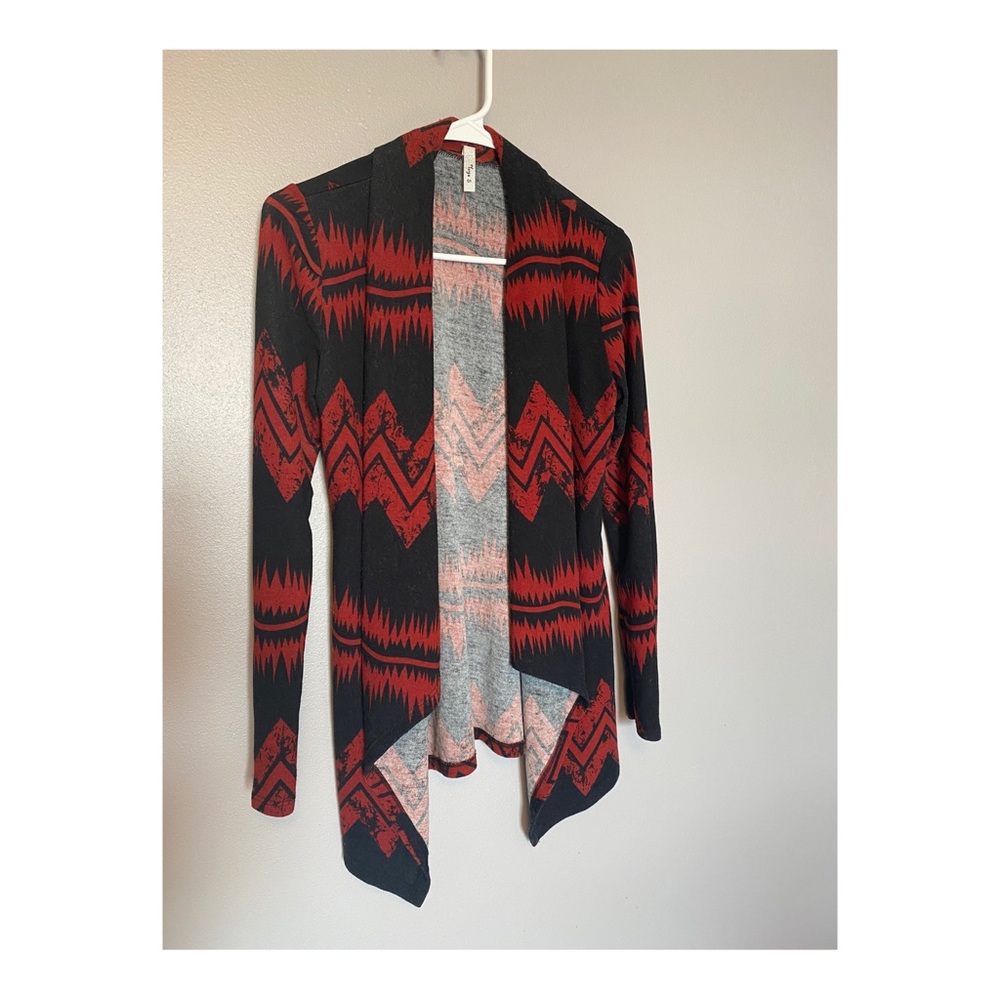 Cardigan “Western” pattern long sleeve